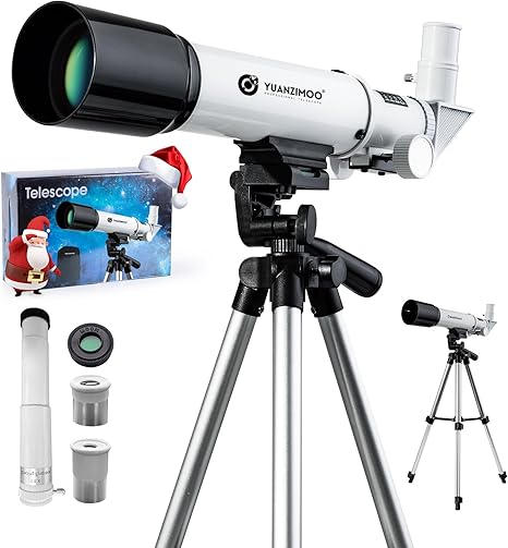 Yuanzimoo Telescope for Kids 50mm Aperture 360mm AZ (Beginner Kit)